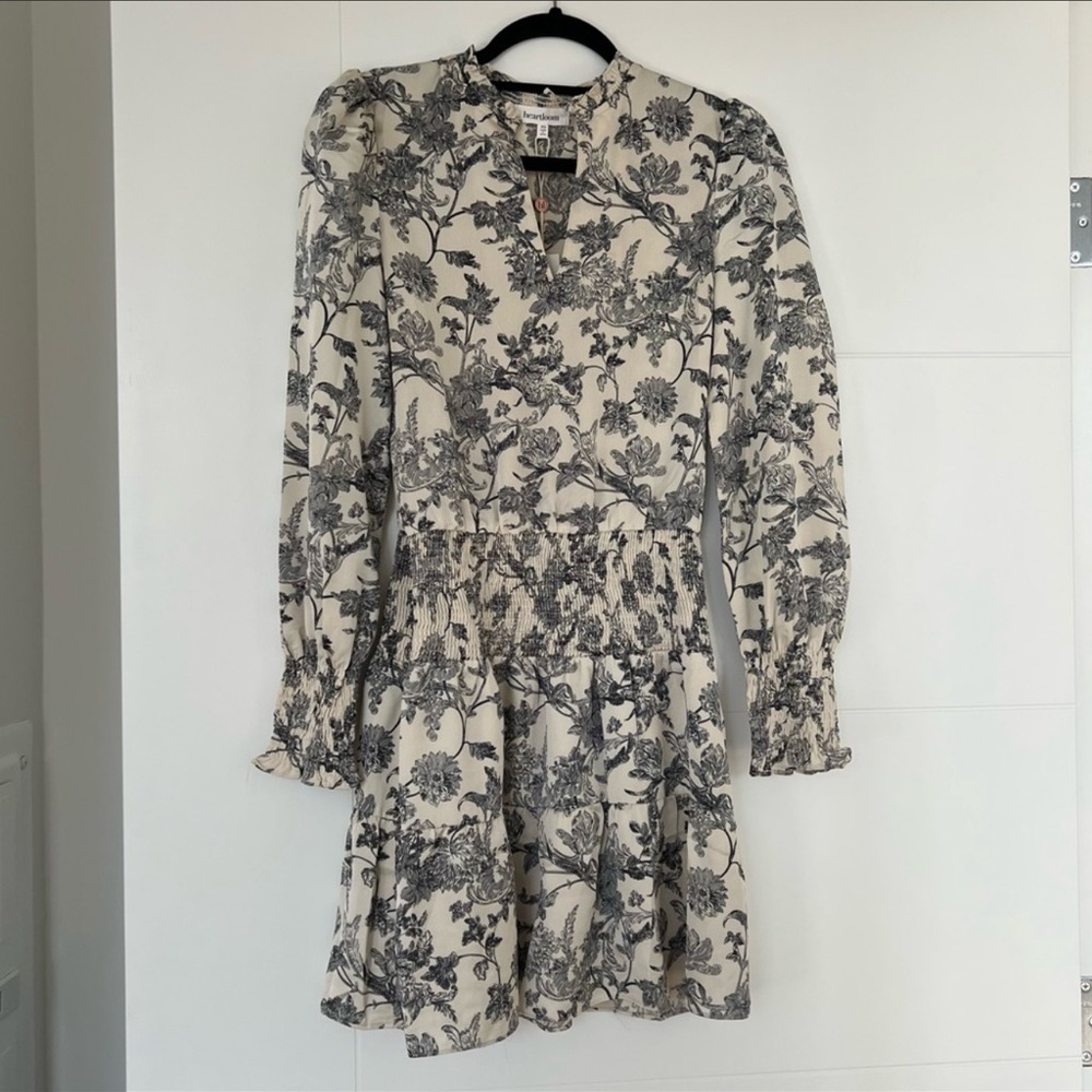 Heartloom printed silk dress
